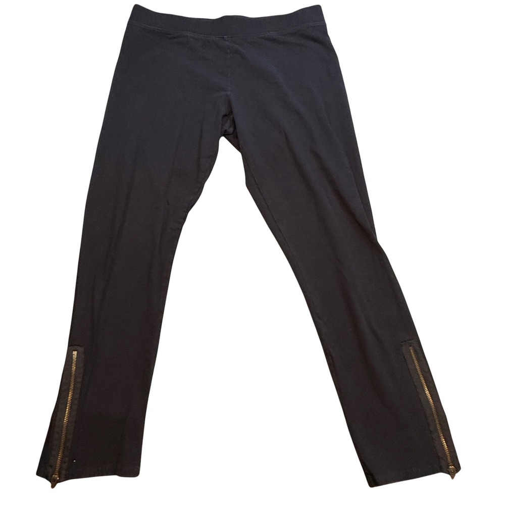 American Eagle Outfitters‎ Hi Rise Black Zip Ankle Leggings Pants Women's XL